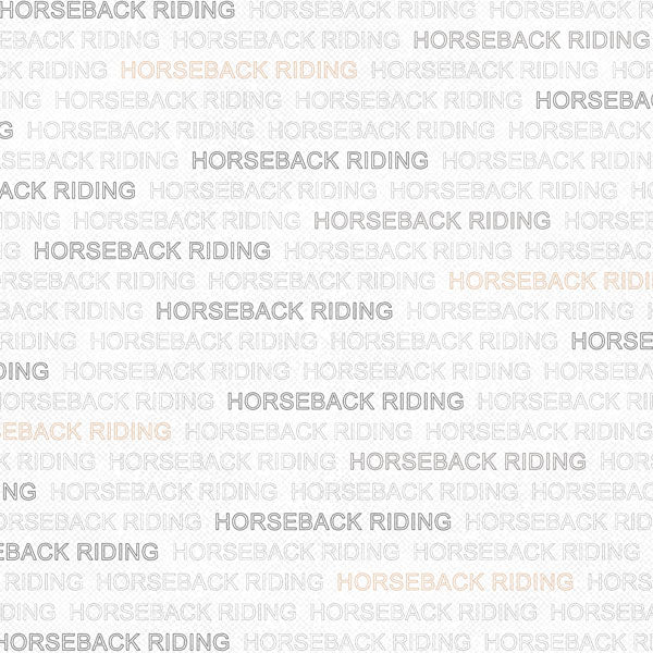 RIDING HORSEBACK 12"X12" Scrapbook Kit 7pc