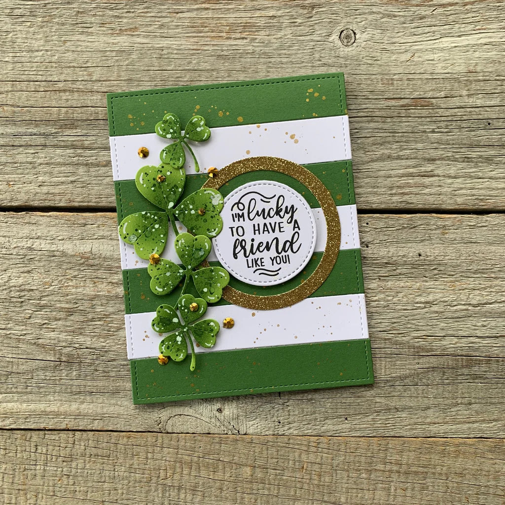 Lawn Fawn Cuts LUCKY CLOVERS Shamrock Custom Craft Dies 7pc