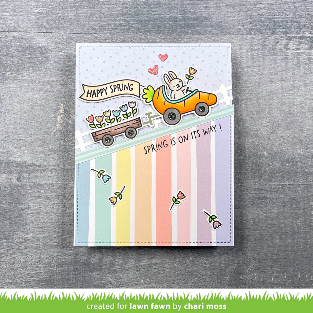 Lawn Fawn RAINBOW EVER AFTER 6"X6" Petite Paper Pack 36pc