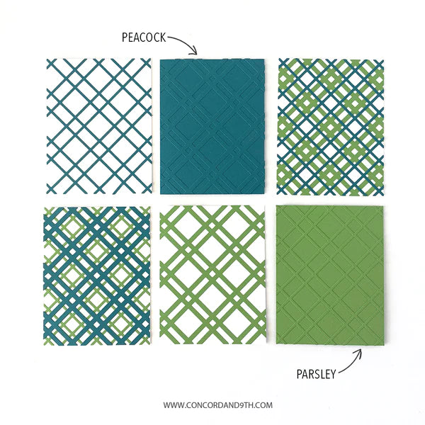 Concord & 9th Thick Plaid Card Front Dies