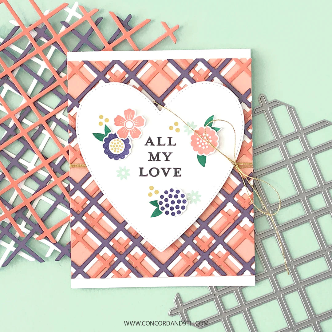 Concord & 9th Thin Plaid Card Front Dies