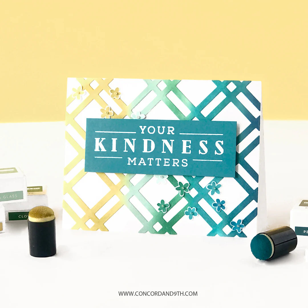 Concord & 9th Thin Plaid Card Front Dies