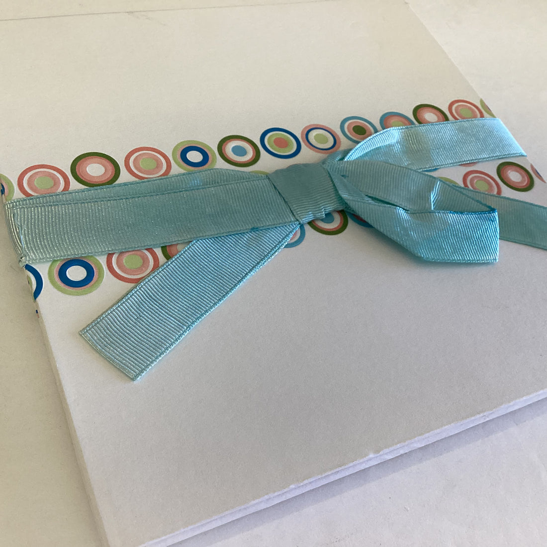 EK Success INSPIRABLES 6"X6" Accordian Scrapbook Album w Ribbon