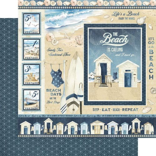 Graphic 45 BEACH IS CALLING 12X12 Scrapbook Collection Pack
