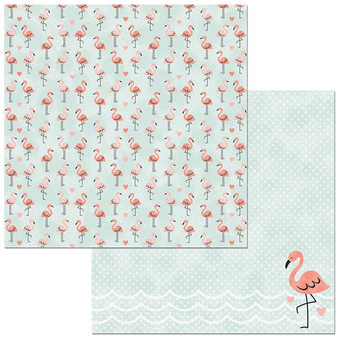 Bo Bunny ESCAPE TO PARADISE Collection 12x12 Scrapbook Paper