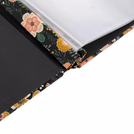 Paper Studio FLORAL DARLING GOLD FOIL 6"X6" Post Bound Scrapbook Album