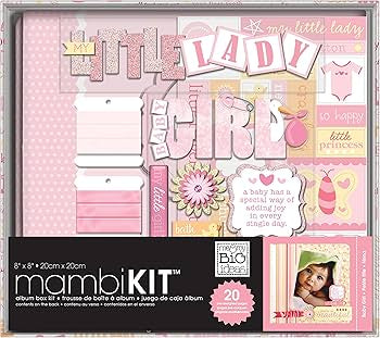 Me & My Big Ideas BABY GIRL Mambi Kit 8”X8” Premade Scrapbook Album Scrapbooksrus