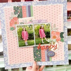 Bea Valint POPPY & PEAR 12"X12" Scrapbook Paper