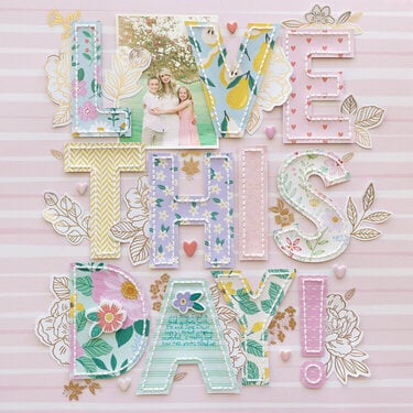 Bea Valint POPPY & PEAR 12"X12" Scrapbook Paper