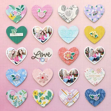 Bea Valint POPPY & PEAR 12"X12" Scrapbook Paper