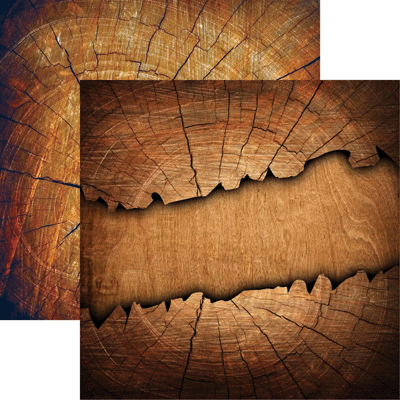 Reminisce ELEGANT WOODS 12"X12" Scrapbook Paper