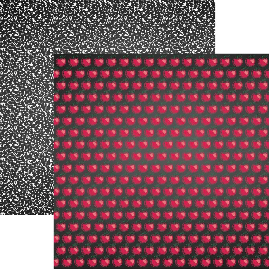 Reminisce Meet The Teacher APPLE FOR THE TEACHER 12"X12" Scrapbook Paper