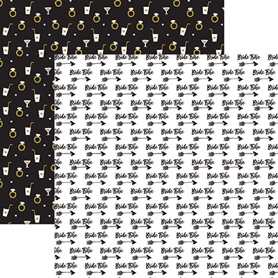 Reminisce Bride To Be BRIDE TRIBE 12"X12" Scrapbook Paper