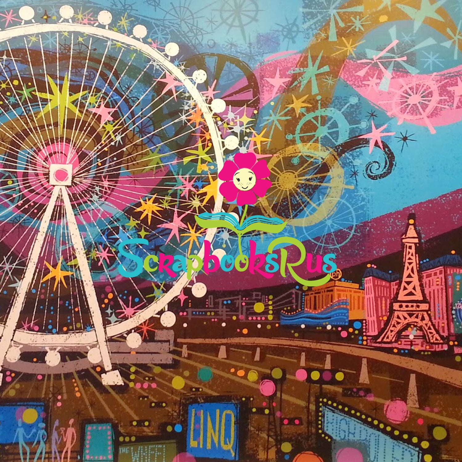 Scrapbooksrus LAS VEGAS KIT 12pc 12"x12" Scrapbook Paper