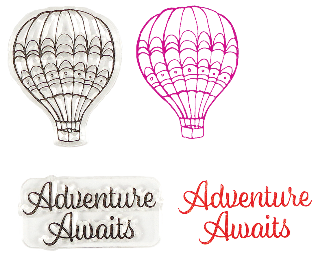 Peter Pauper TRAVEL Clear Silicone Stamp Set