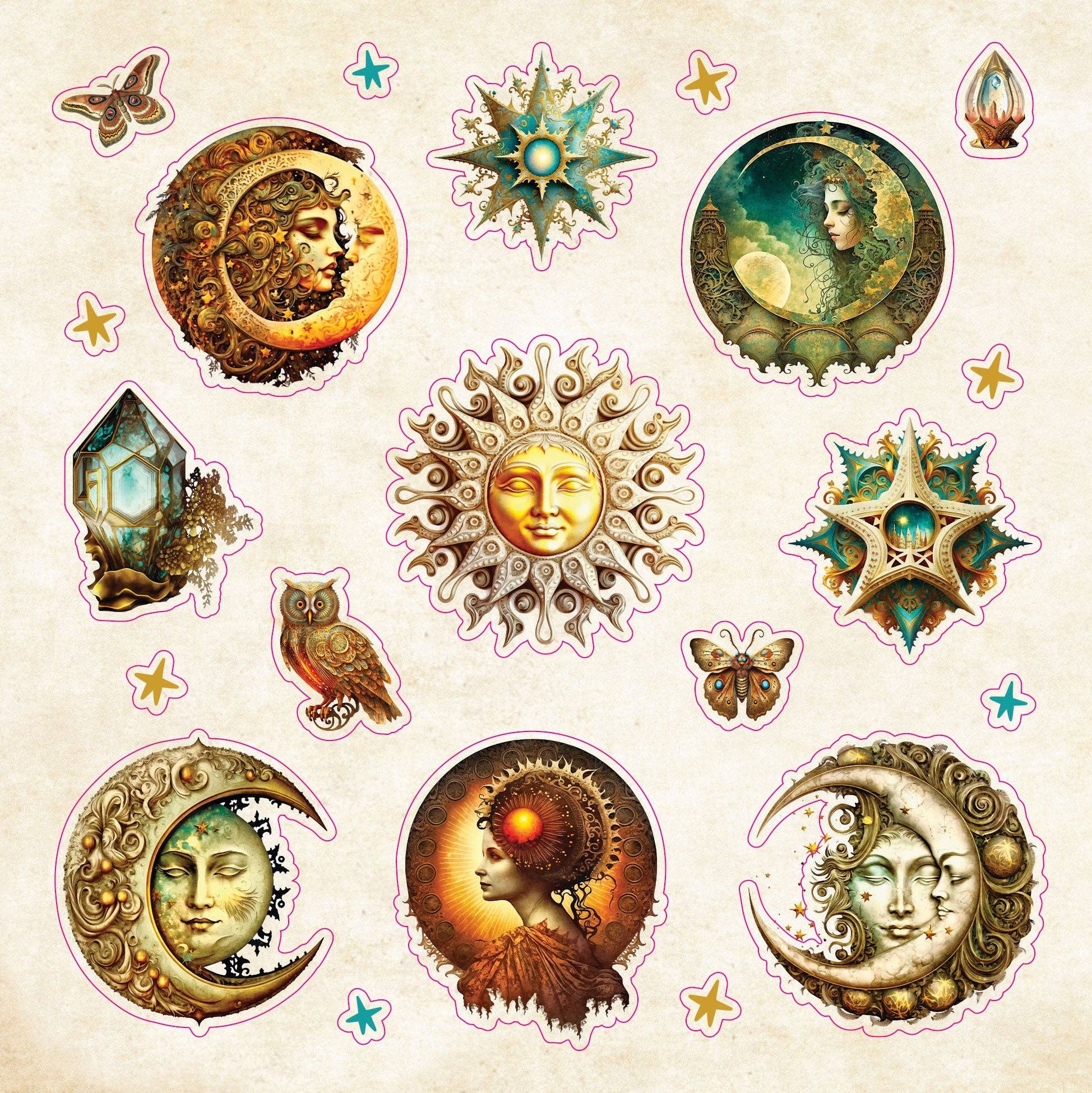 Peter Pauper CELESTIAL WONDERS Sticker Book