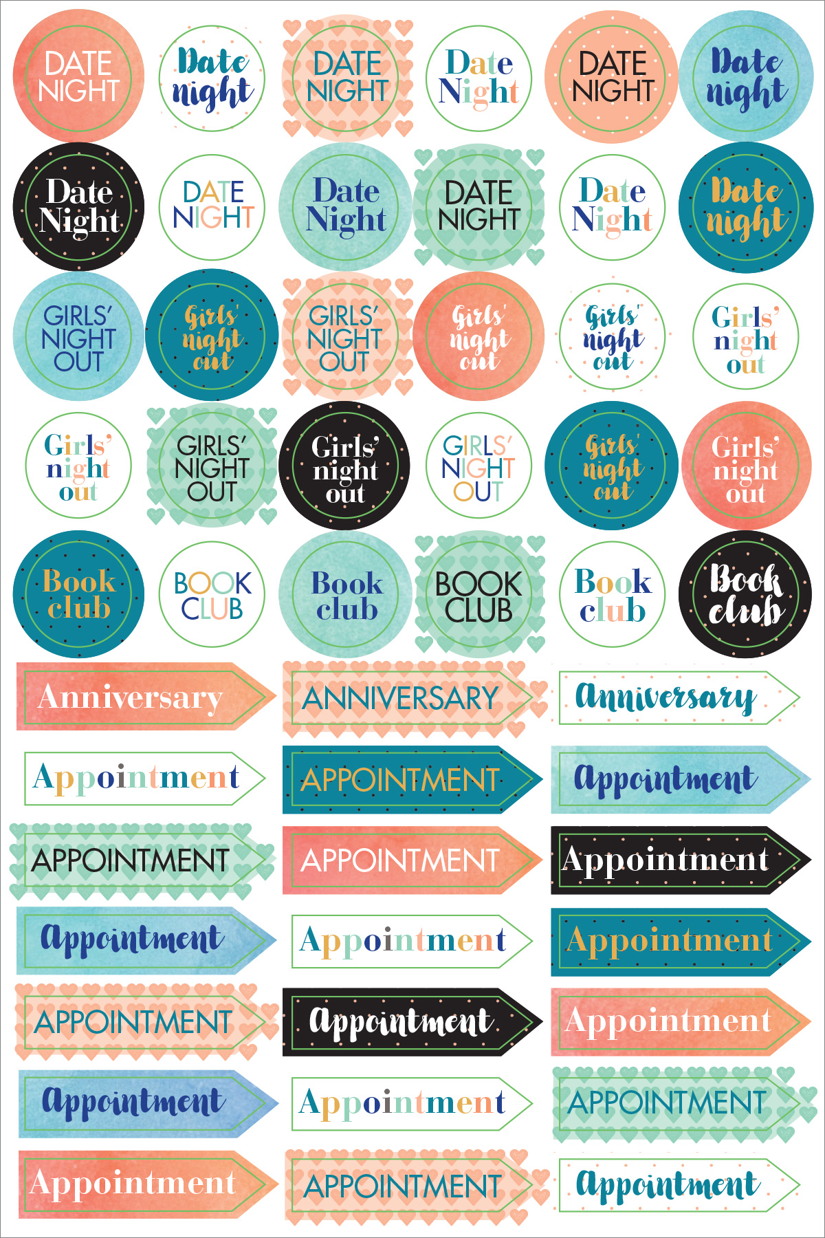 Peter Pauper Planner Stickers MOM&