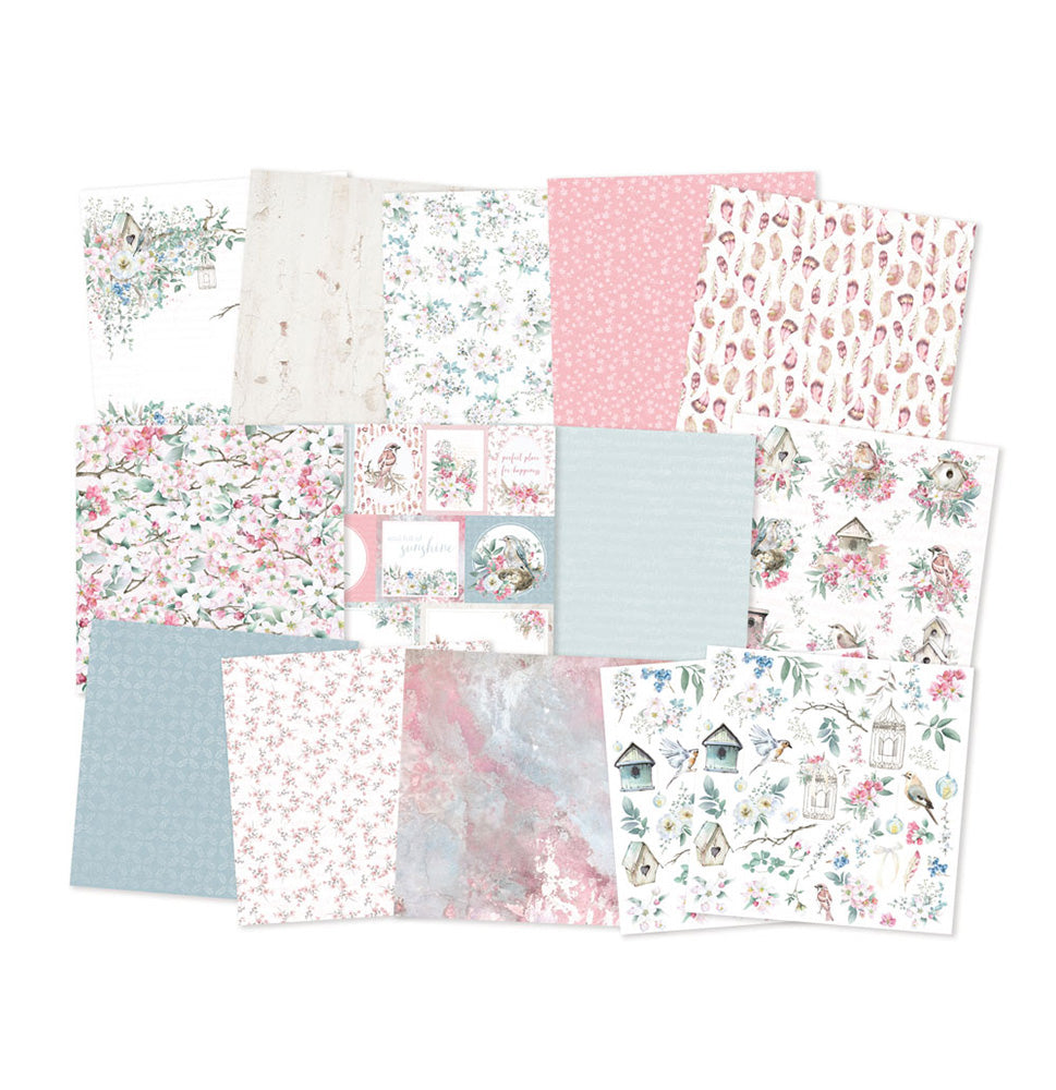 P13 BIRDHOUSE 12"X12" Designer Paper Pack 14pc