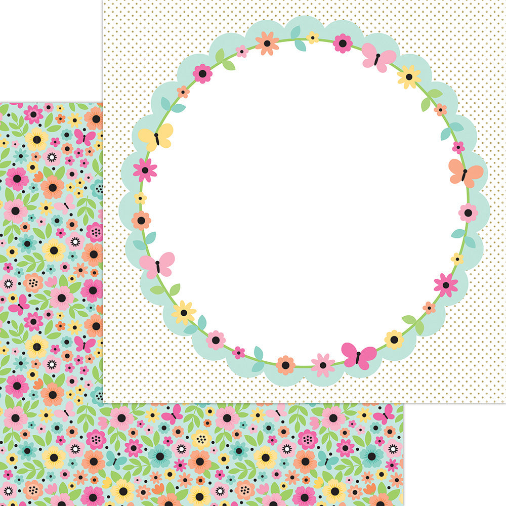 Doodlebug HELLO AGAIN 12X12 Paper Pack 13pc