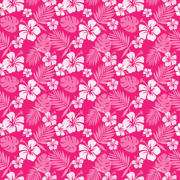 HIBISCUS Tropical Floral 6”x6” Paper Pack Scrapbook Customs
