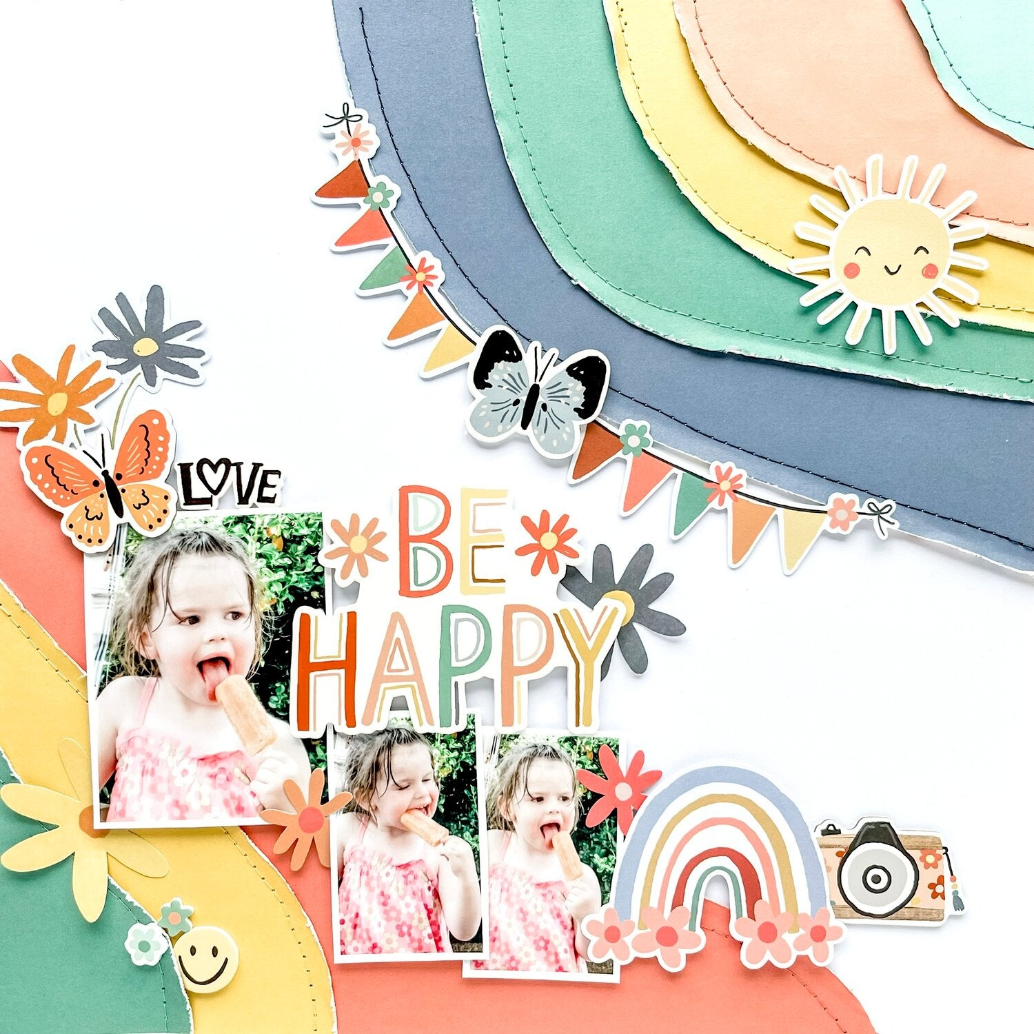 Simple Stories BOHO SUNSHINE 12"X12" Collection Kit 89pc