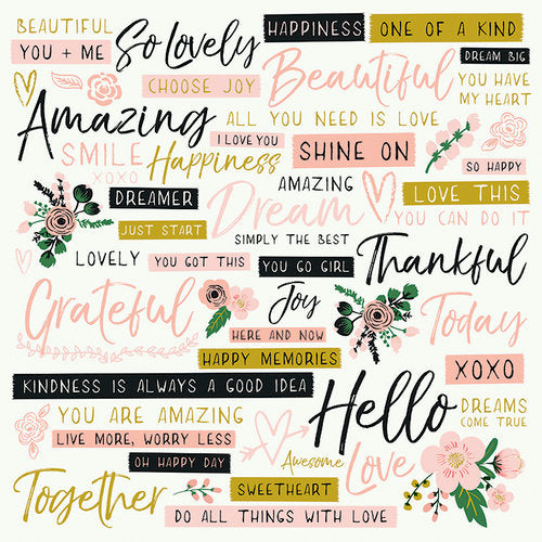 Kaisercraft FLEUR 12"X12" Scrapbook Paper Kit 11pc