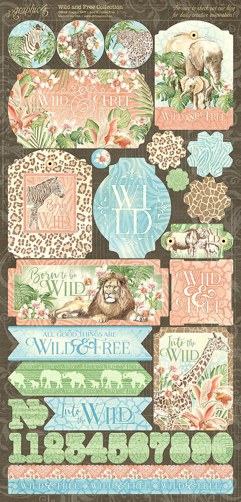 Graphic 45 WILD AND FREE 12X12 Collection Pack
