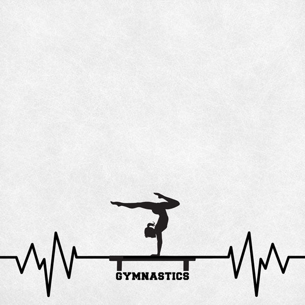 Neon Sports GYMNASTICS KIT 12"X12" Scrapbook Paper 12 Sheets