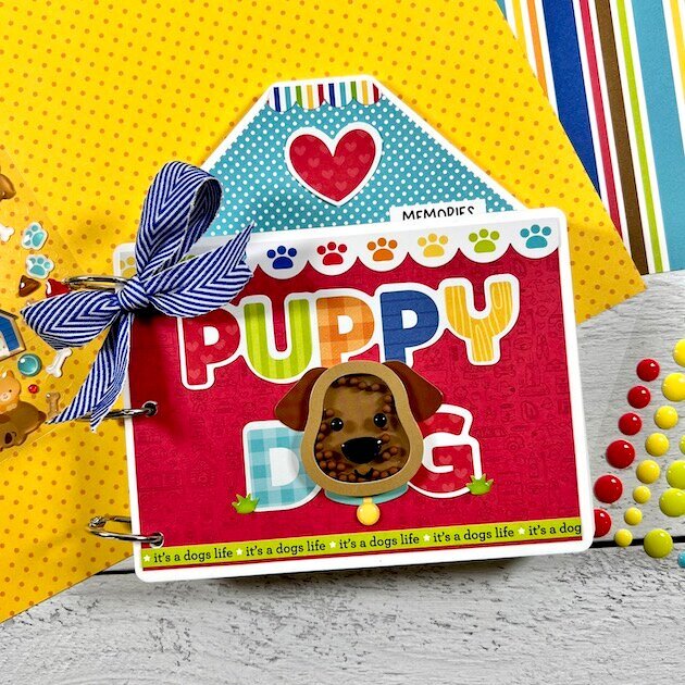 Doodlebug Doggone Cute THROW FETCH REPEAT SHAPE SPRINKLES Stickers 37pc minibook