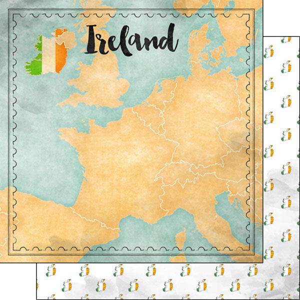 IRELAND ADVENTURE KIT Papers and Stickers 11pc