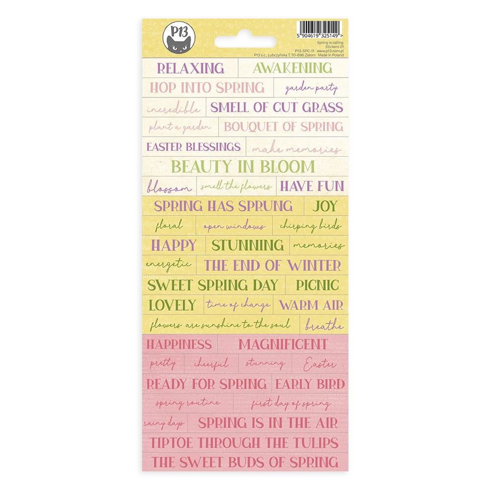 P13 Spring Is Calling Stickers 45pc