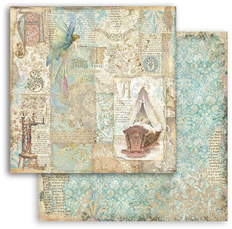 Stamperia SLEEPING BEAUTY 12"X12" Paper Pad