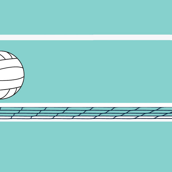 Scrapbook Customs Quick Page VOLLEYBALL RIGHT 12"X12" Scrapbook Paper
