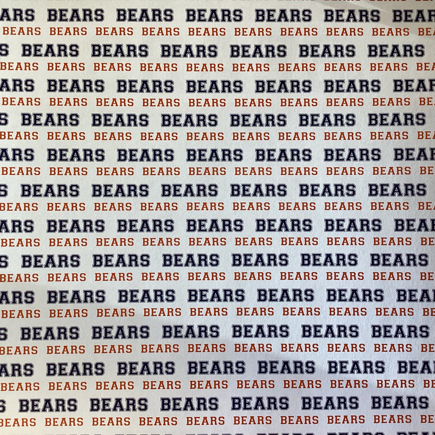 BEARS PRIDE FOOTBALL KIT 12"X12" Scrapbook Paper 8 Sheets