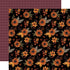 Carta Bella Halloween SPOOKED SUNFLOWERS 12"x12" Scrapbook Paper