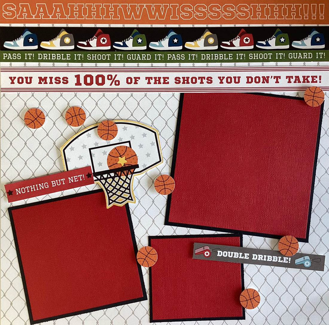 Bella Blvd Basketball 12&quot;X12 Scrapbook Page Kit
