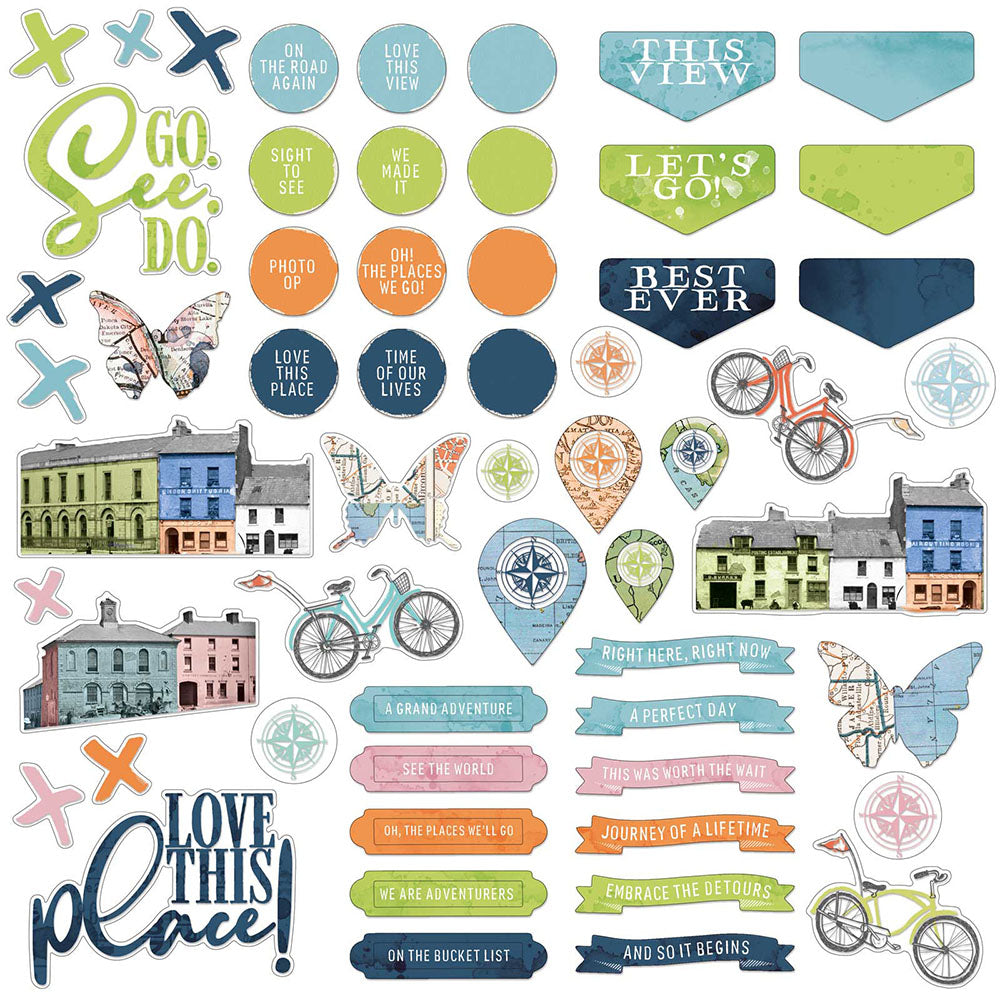 49 and Market Vintage Artistry Everywhere CHIPBOARD SET 63pc
