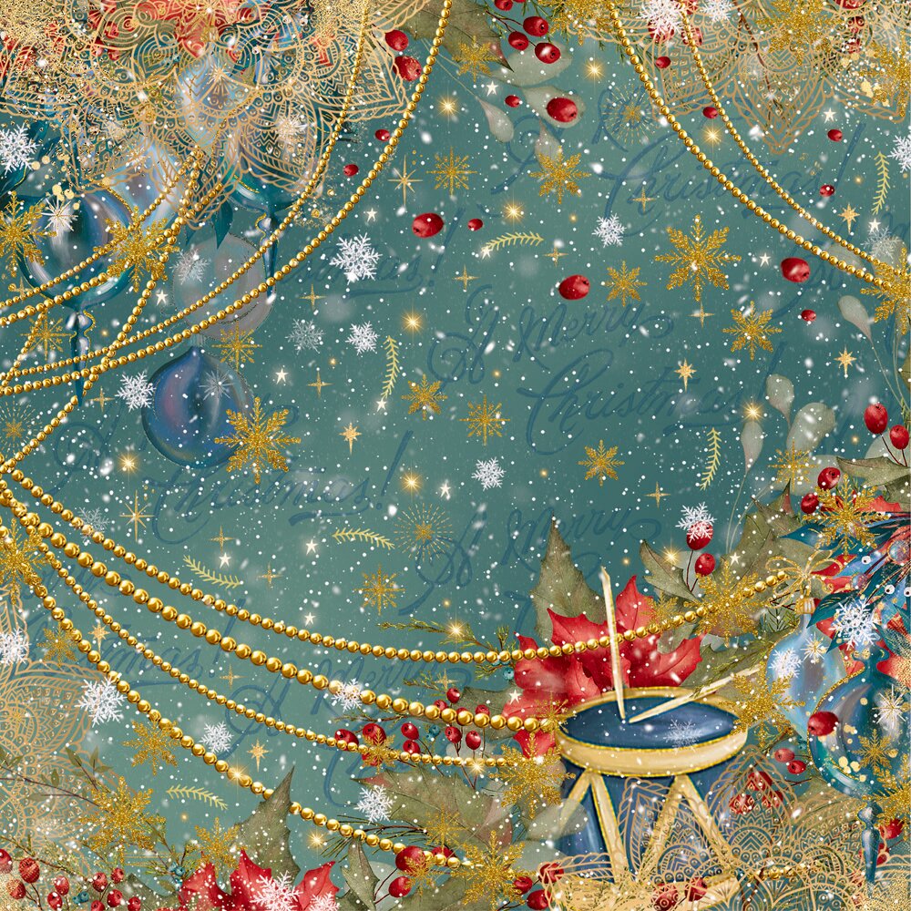 Crafters Companion 12 DAYS OF CHRISTMAS 12X12" Multi-Sheet Paper Pad 36pc