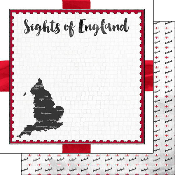 ENGLAND ADVENTURE KIT Papers and Stickers 12pc