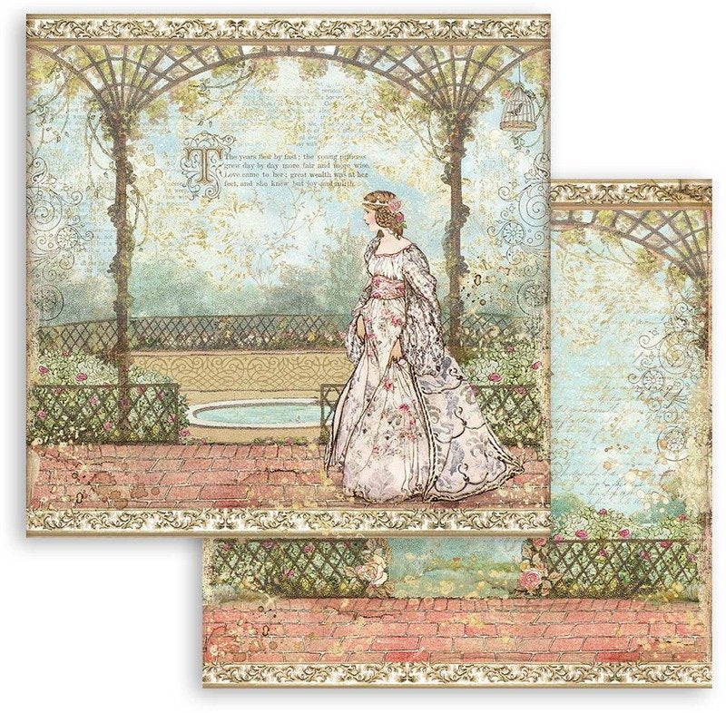 Stamperia SLEEPING BEAUTY 12"X12" Paper Pad