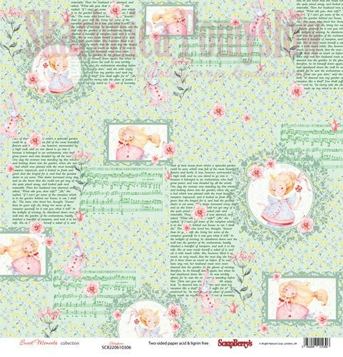 Scrapberry’s SWEET MOMENTS PLAYTIME 12"X12" Scrapbook Paper Kit 7pc
