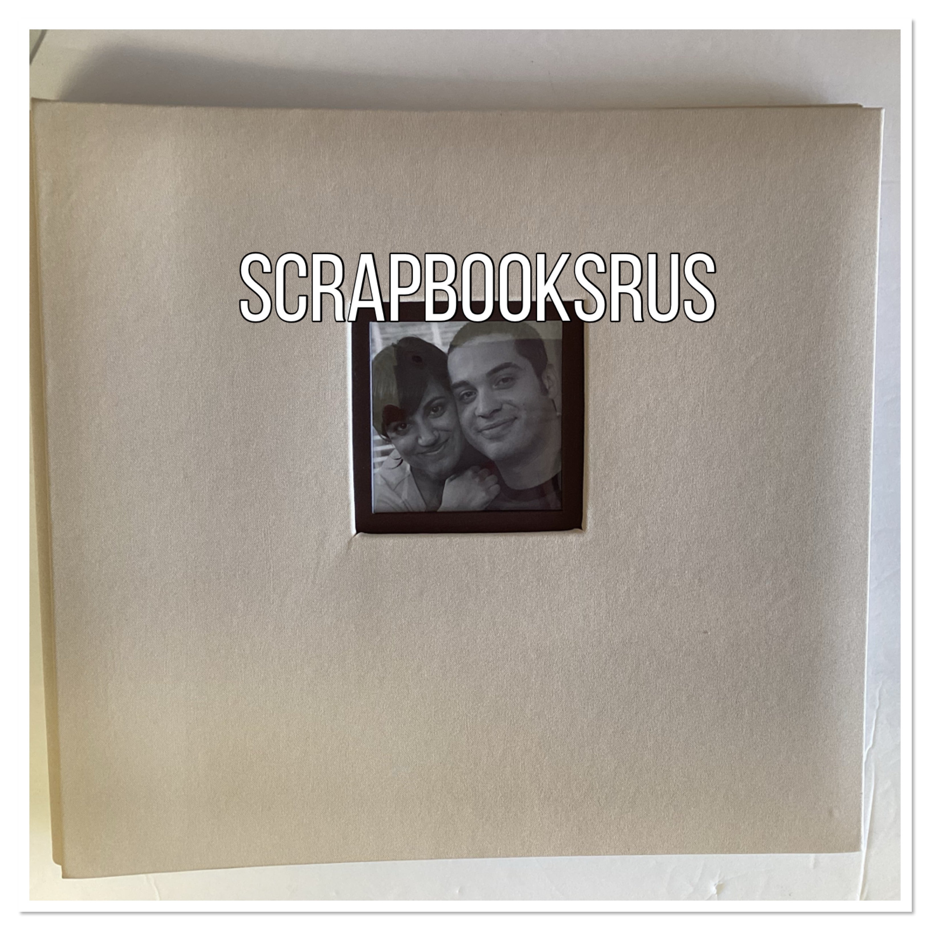 K&Company CAMEL FABRIC Window 12"X12" Scrapbook Album