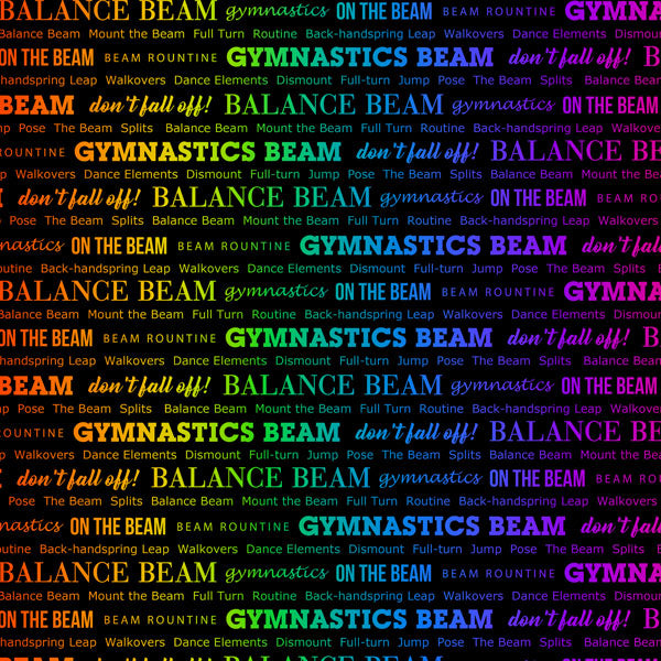 Neon Sports GYMNASTICS KIT 12"X12" Scrapbook Paper 12 Sheets