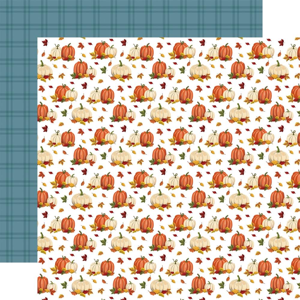 Carta Bella Fall Fun PUMPKIN SPICE 12"x12" Scrapbook Paper