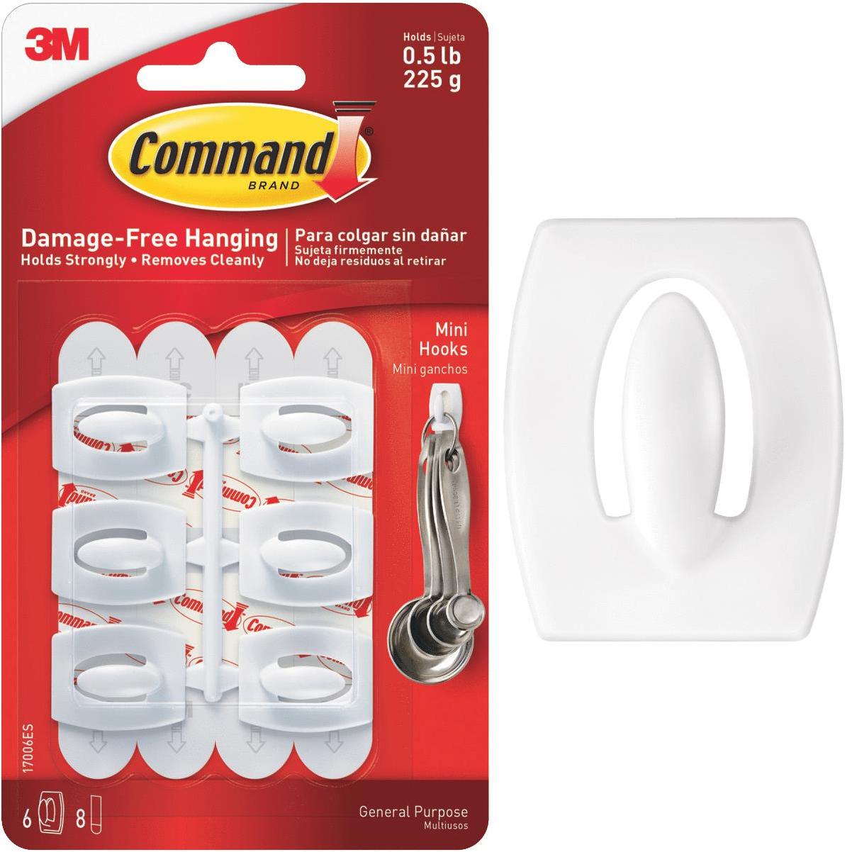3M Command MINI HOOKS 6pc.