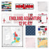 ENGLAND ADVENTURE KIT Papers and Stickers 12pc