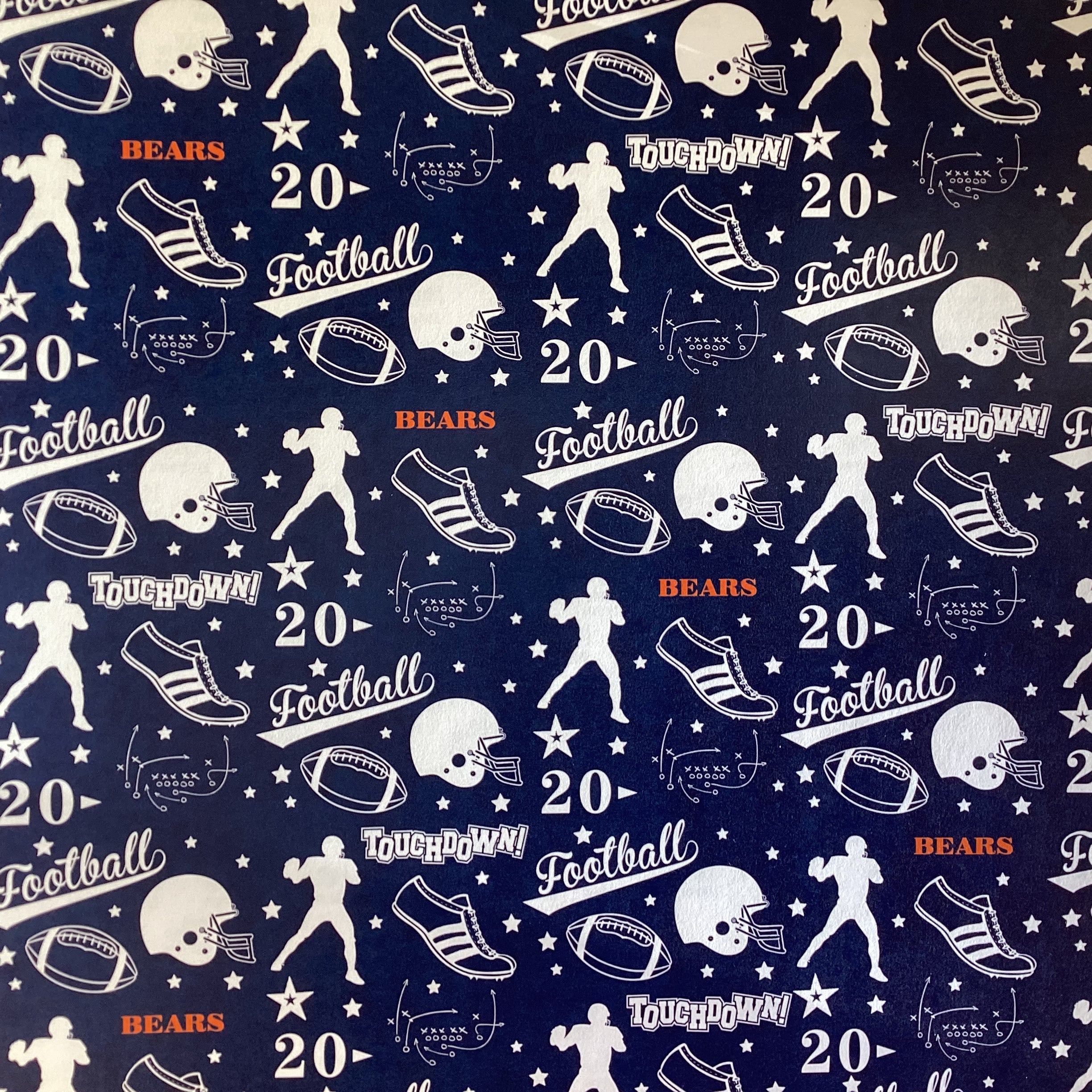 BEARS PRIDE FOOTBALL KIT 12"X12" Scrapbook Paper 8 Sheets