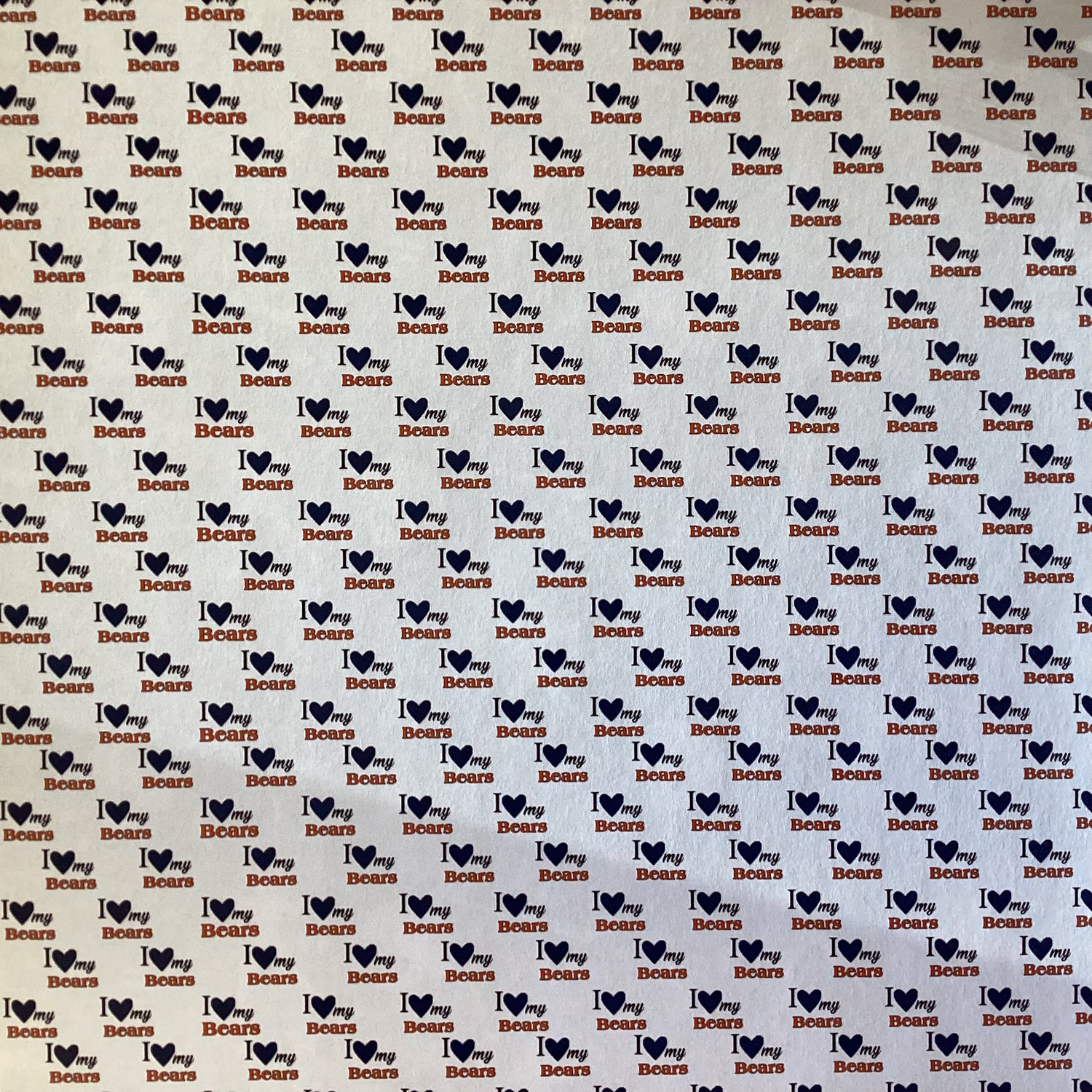 BEARS PRIDE FOOTBALL KIT 12"X12" Scrapbook Paper 8 Sheets