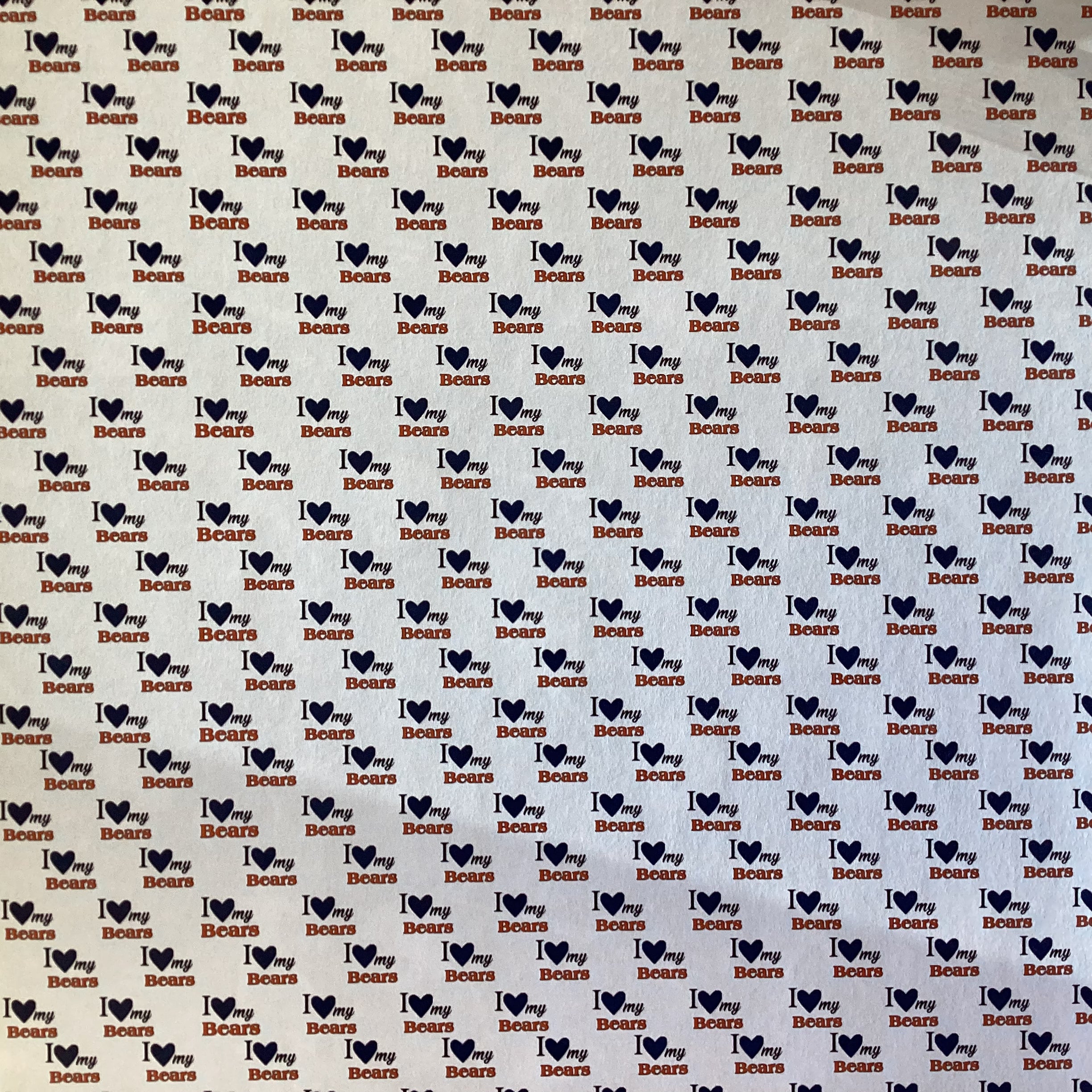 BEARS PRIDE FOOTBALL KIT 12"X12" Scrapbook Paper 8 Sheets
