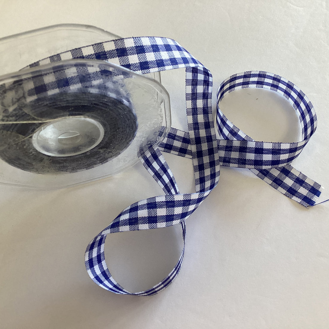 May Arts 5/8" Cut Edge GINGHAM Ribbon 1 yard